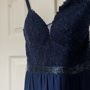 Camille La Vie navy gown